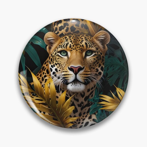 Item preview, 80s Glamoratti Leopard and Palm Maximalist Pattern designed and sold by Glitchart66.