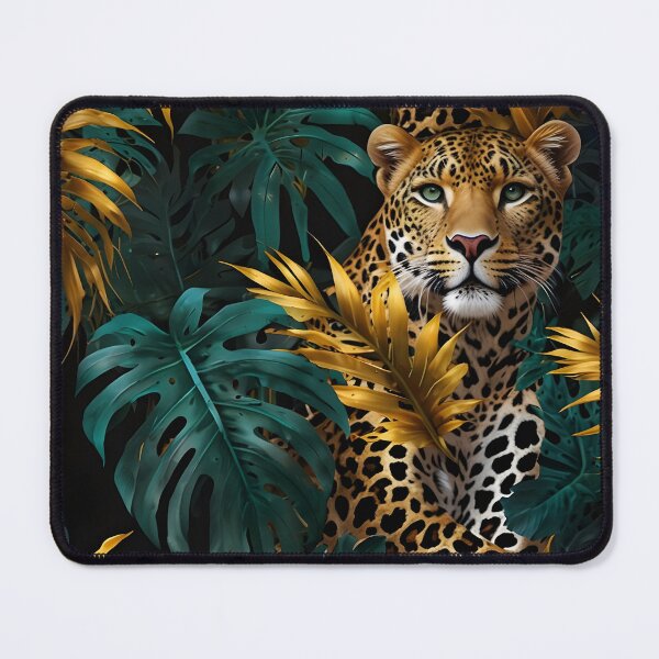 Item preview, 80s Glamoratti Leopard and Palm Maximalist Pattern designed and sold by Glitchart66.