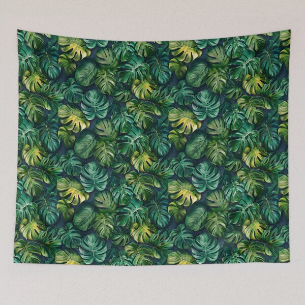 Item preview, Vibrant Monstera Leaves Tropical Seamless Pattern designed and sold by NTGUILTY.