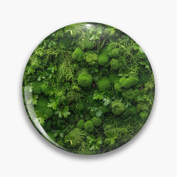 Item preview, Lush Green Moss and Tiny Forest Leaves Pattern designed and sold by NTGUILTY.