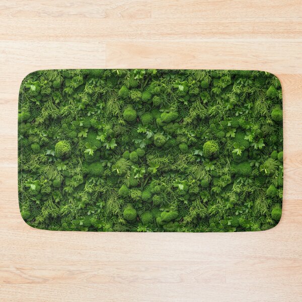 Item preview, Lush Green Moss and Tiny Forest Leaves Pattern designed and sold by NTGUILTY.