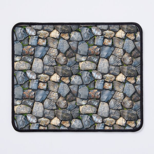 Item preview, Rustic Stone Cobblestone Path with Green Moss designed and sold by NTGUILTY.