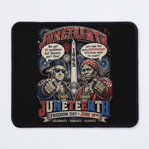 Item preview, Celebrating Juneteenth with George Washington & Harriet Tubman. designed and sold by Birdie and Flynn.