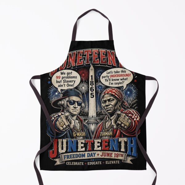 Item preview, Celebrating Juneteenth with George Washington & Harriet Tubman. designed and sold by Birdie and Flynn.
