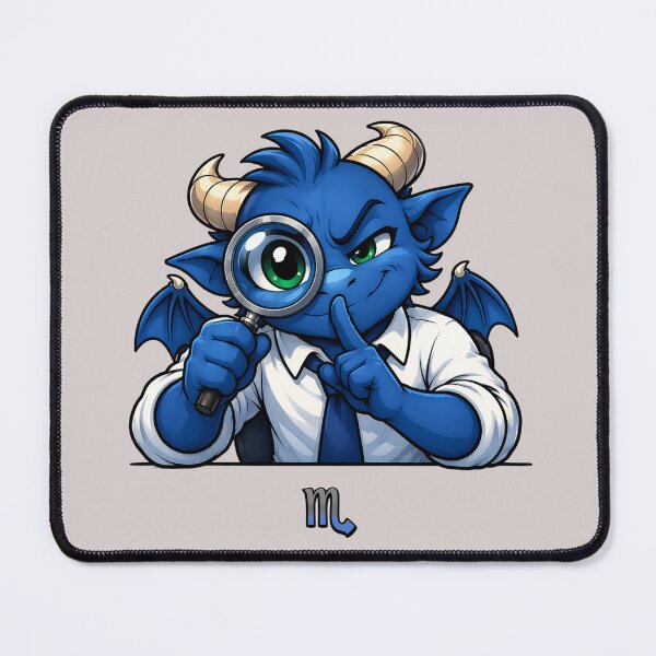 Item preview, Scorpio Zodiac Dragon Secret Investigator Office Mascot Design designed and sold by Fangtasia77.