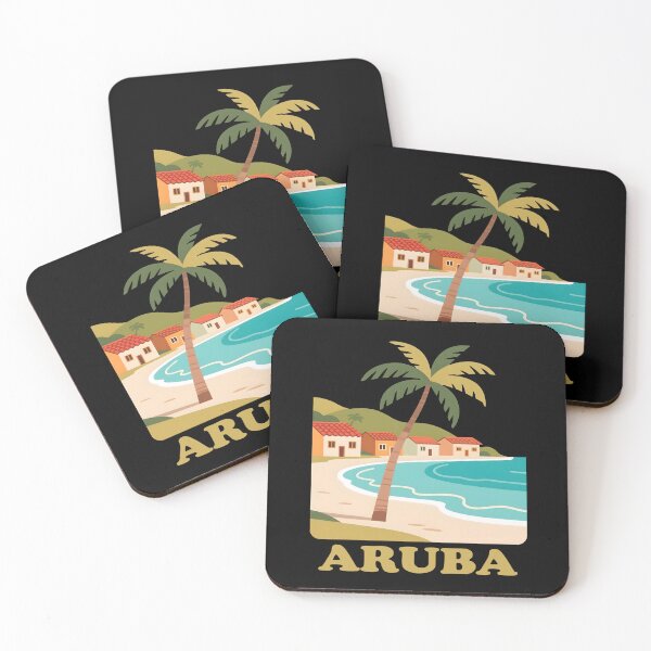 Item preview, Aruba beach palm tree designed and sold by blankshirt.