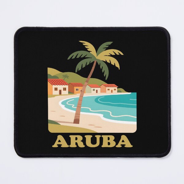Item preview, Aruba beach palm tree designed and sold by blankshirt.