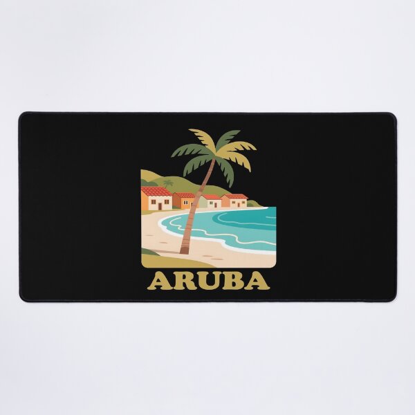 Item preview, Aruba beach palm tree designed and sold by blankshirt.