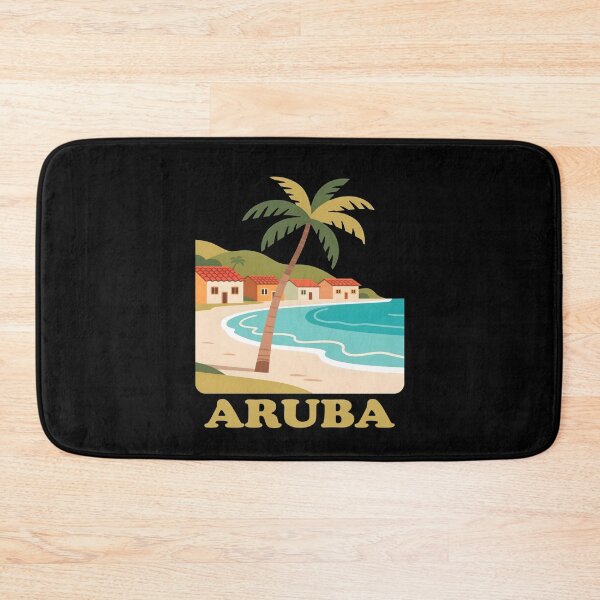 Item preview, Aruba beach palm tree designed and sold by blankshirt.