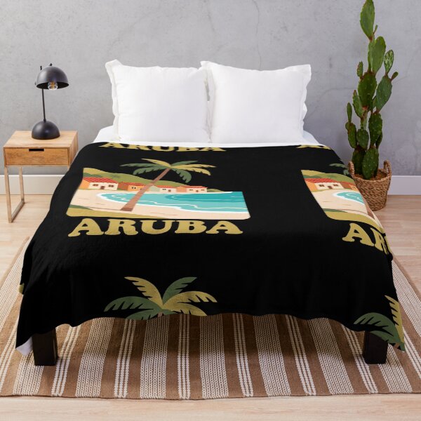 Item preview, Aruba beach palm tree designed and sold by blankshirt.