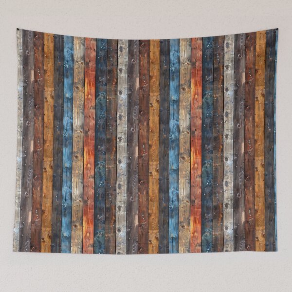 Item preview, Colorful Reclaimed Wood Planks Seamless Pattern designed and sold by NTGUILTY.