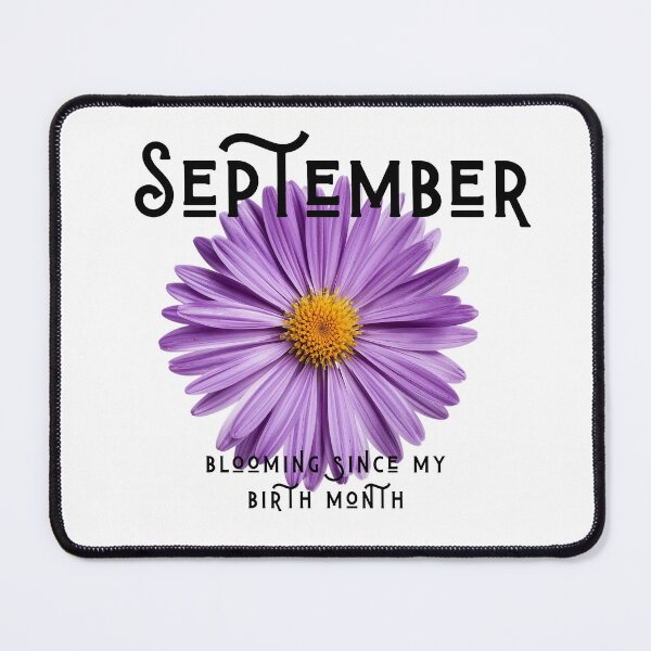 Item preview, September Birth Flower Aster - Blooming Since My Birth Month - Purple Floral Birthday Gift designed and sold by Boundary100.