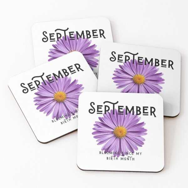 Item preview, September Birth Flower Aster - Blooming Since My Birth Month - Purple Floral Birthday Gift designed and sold by Boundary100.