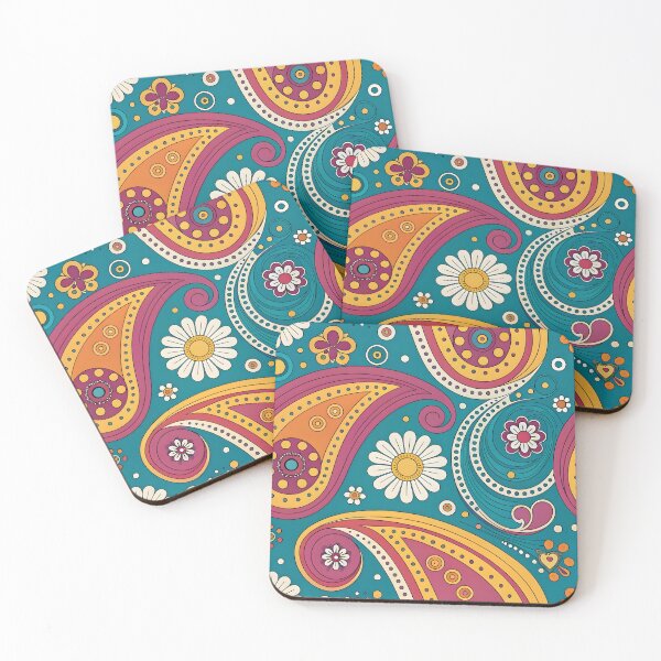 Item preview, Colorful paisley pattern designed and sold by trendspatterns.