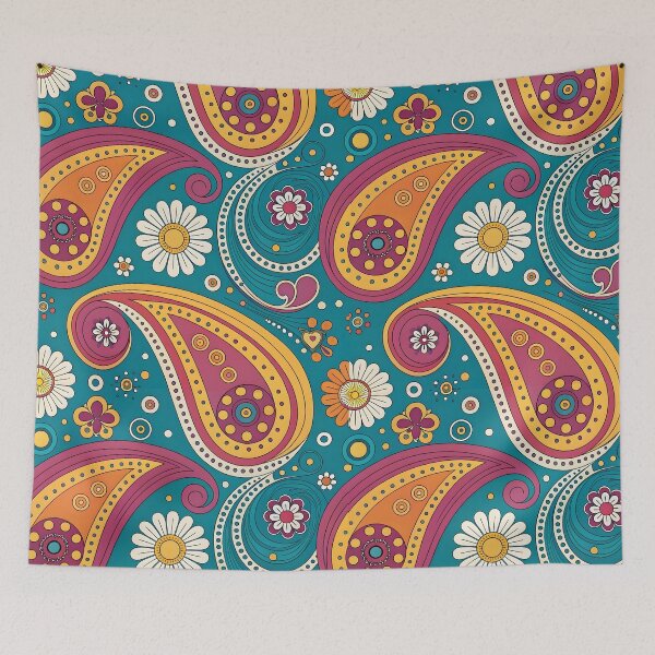 Item preview, Colorful paisley pattern designed and sold by trendspatterns.
