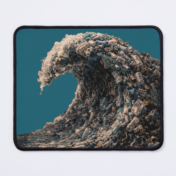 Item preview, Plastic Tide Ocean Pollution Environmental Awareness Plastic Waste Marine Conservation Design designed and sold by OrbitOfMind.