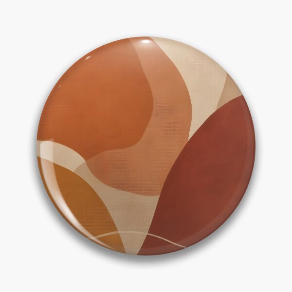 Item preview, Terracotta and Clay Red Abstract Organic Waves designed and sold by Glitchart66.
