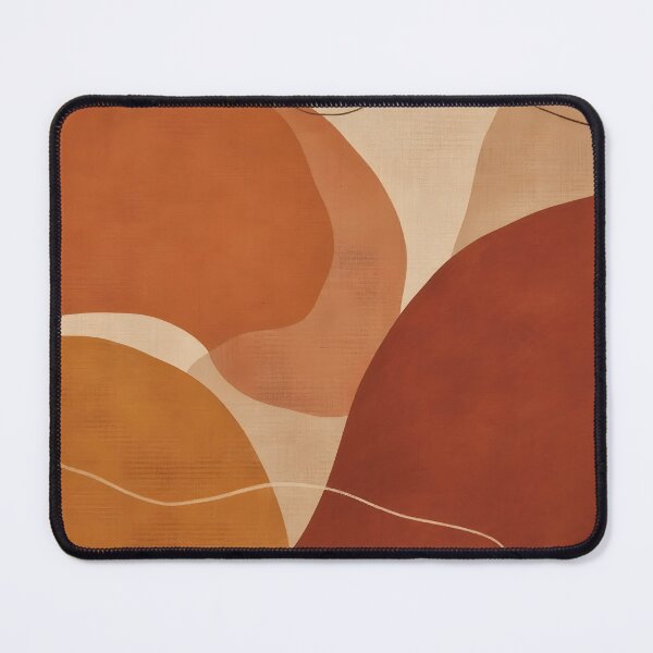 Item preview, Terracotta and Clay Red Abstract Organic Waves designed and sold by Glitchart66.