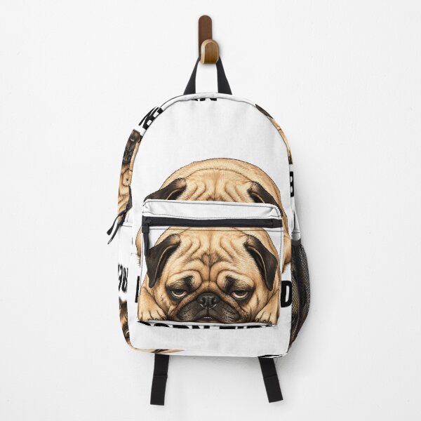 Item preview, Funny Pug “Born Tired” Meme - Sleepy Dog Humour - Lazy Dog Lover Gift, Relatable Puppy Meme, Cute Pug Design designed and sold by ArtByTripti.