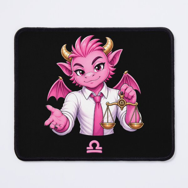 Item preview, Libra Zodiac Dragon Balance Office Mascot Sticker Design designed and sold by Fangtasia77.