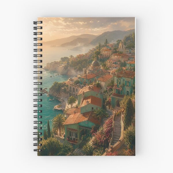 Item preview, Mediterranean Coastal Village Jade and Terracotta designed and sold by Glitchart66.