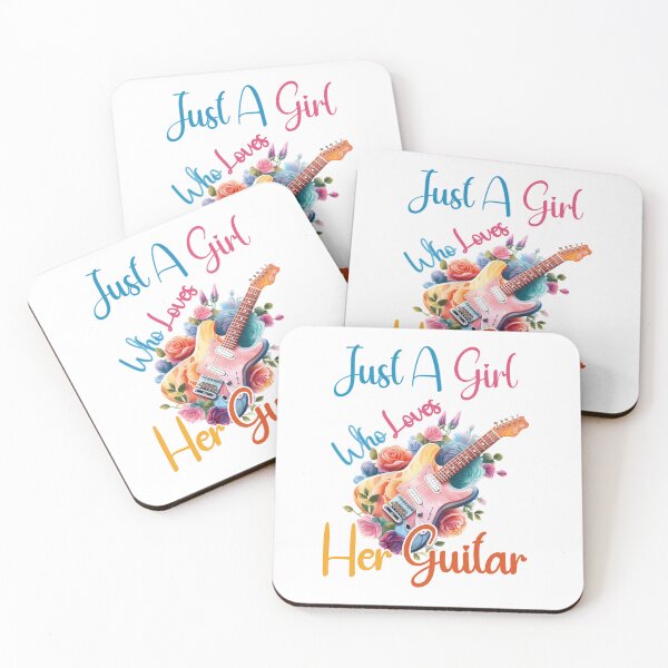 Item preview, Just A Girl Who Loves Her Guitar designed and sold by HopeeART.