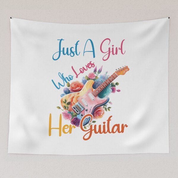 Item preview, Just A Girl Who Loves Her Guitar designed and sold by HopeeART.