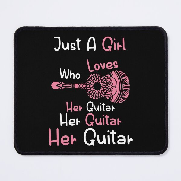 Item preview, Just A Girl Who Loves Her Guitar designed and sold by HopeeART.