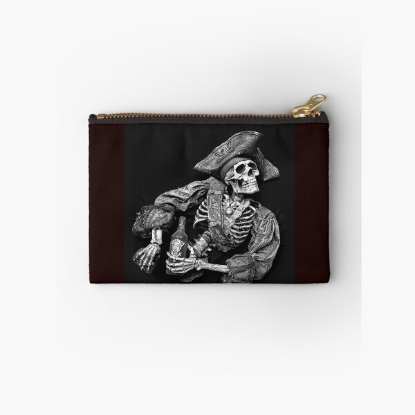 Item preview, Pirate Skeleton Black and White Gothic Art designed and sold by inkoutninja.