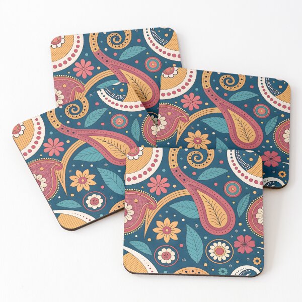 Item preview, Colorful paisley pattern with floral designed and sold by trendspatterns.