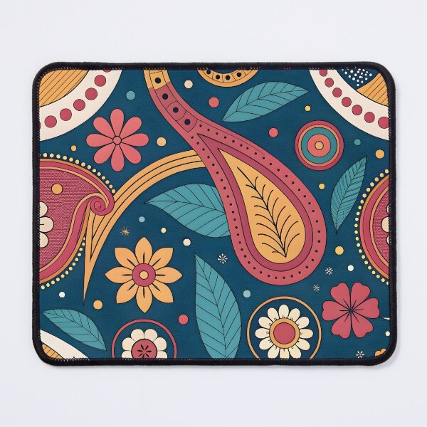Item preview, Colorful paisley pattern with floral designed and sold by trendspatterns.