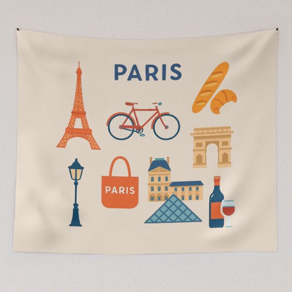 Item preview, Paris Moments Sticker Pack — Icons of the City of Light designed and sold by Yasmine Mohammed.