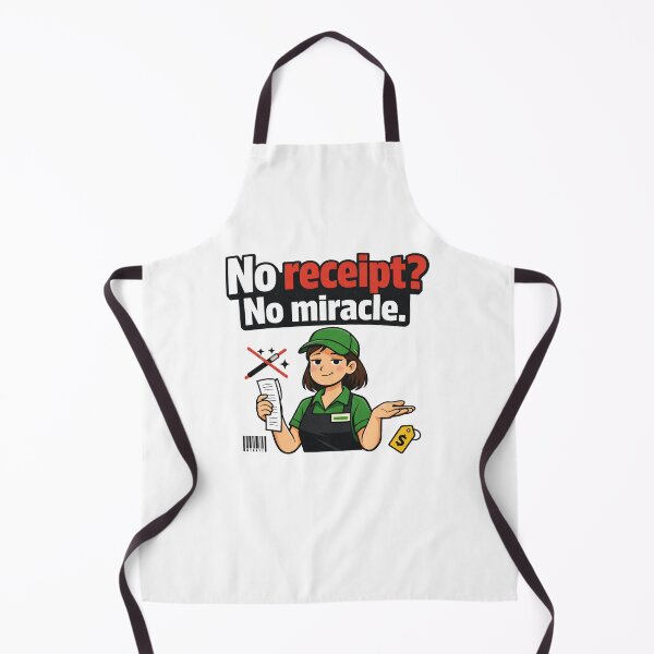 Item preview, No Receipt No Miracle Funny Retail Worker designed and sold by CoolTShirtDesign.