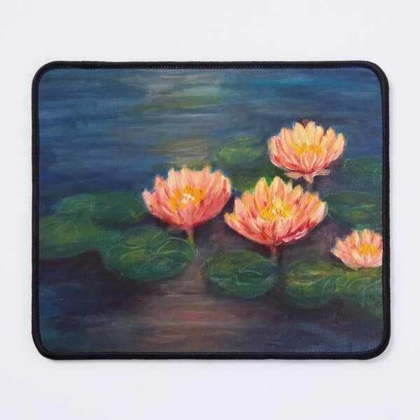 Item preview, Water Lilies in the evening designed and sold by Nikkiart24.redbubble.com.