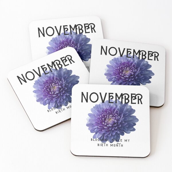 Item preview, Aesthetic November Chrysanthemum: Blooming Since My Birth Month Purple Botanical Art designed and sold by Boundary100.