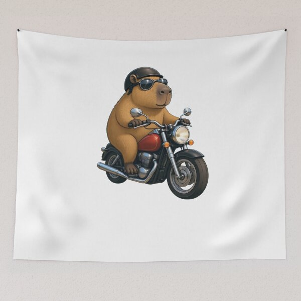 Item preview, capybara motorcycle designed and sold by Gokuxtreme.