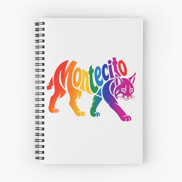 Item preview, Montecito, California - Rainbow Bobcat Typography Shape designed and sold by Myra365Art.