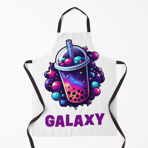 Artikelvorschau, Galaxy Bubble Tea – Illustration eines kosmischen Boba-Getränks mit „Galaxy“-Typografie entworfen und verkauft von BobaBunny76.