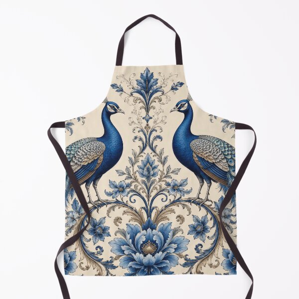 Item preview, Elegant Blue Peacock Floral Vintage Chinoiserie Art Design designed and sold by LiuTiuuu.
