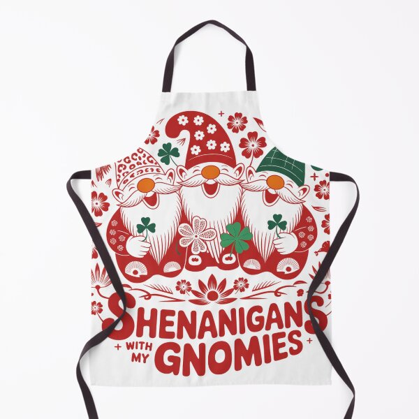 Item preview, Festive Gnomes in Chinese Paper Cut Style designed and sold by Bloomkept.