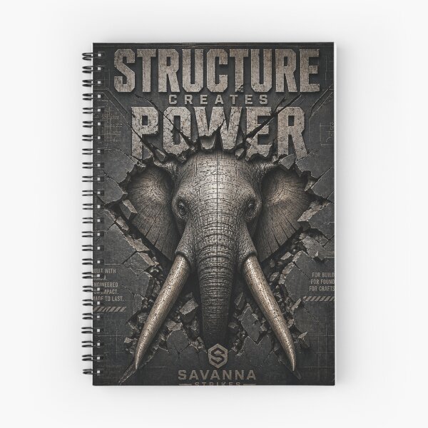 Item preview, Founder Engineering Structure Creates Power Elephant Blueprint Wall Art designed and sold by SavannaStrikes.