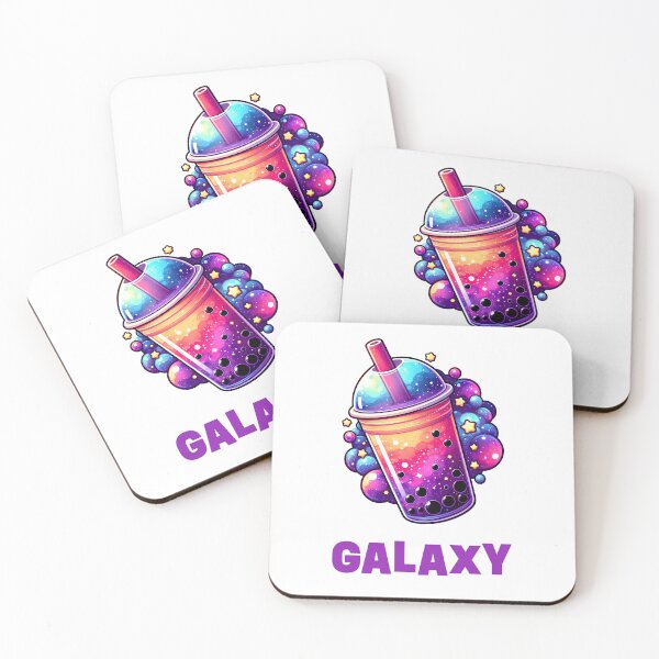 Item preview,  Galaxy Bubble Tea – Cosmic Boba Drink Illustration with “Galaxy” Typography designed and sold by BobaBunny76.