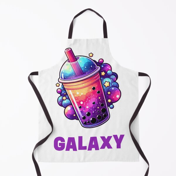 Artikelvorschau, Galaxy Bubble Tea – Illustration eines kosmischen Boba-Getränks mit „Galaxy“-Typografie entworfen und verkauft von BobaBunny76.
