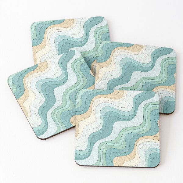 Item preview, Abstract wavy pattern designed and sold by trendspatterns.