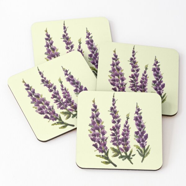 Artikelvorschau, Aquarell von Wild Purple Lavender entworfen und verkauft von Lush Brush & Line.