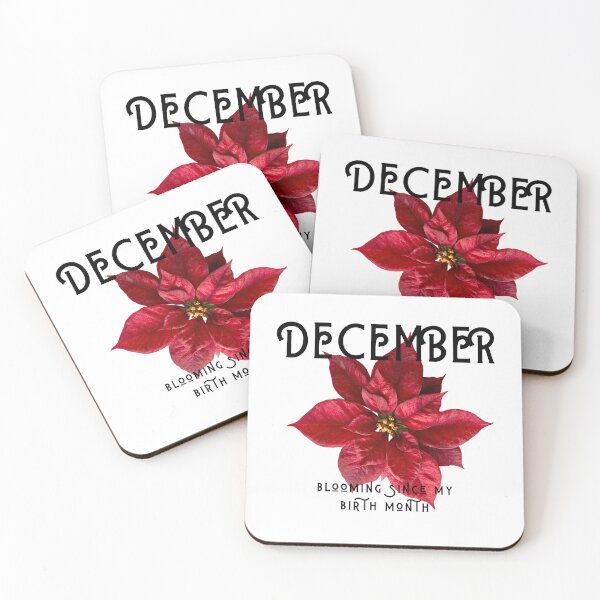 Item preview, Aesthetic December Poinsettia: Blooming Since My Birth Month Red Christmas Floral Art designed and sold by Boundary100.