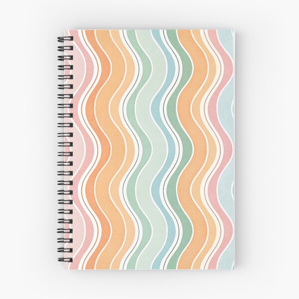 Item preview, Wavy pastel stripes pattern designed and sold by trendspatterns.