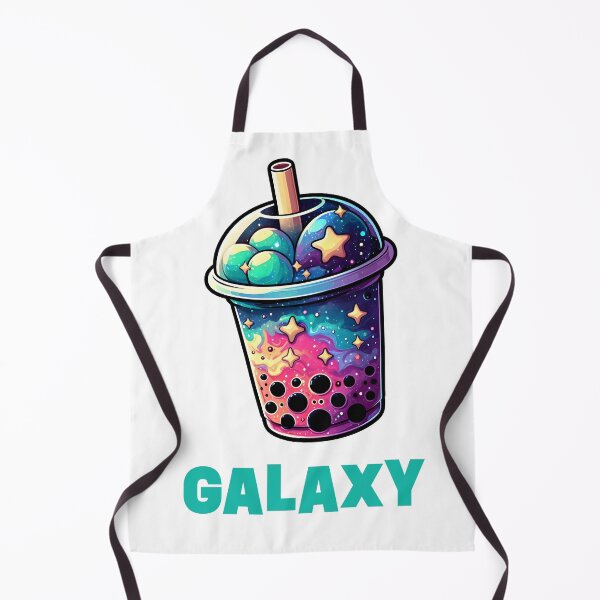 Artikelvorschau, Galaxy Bubble Tea – Illustration eines kosmischen Boba-Getränks mit „Galaxy“-Typografie entworfen und verkauft von BobaBunny76.