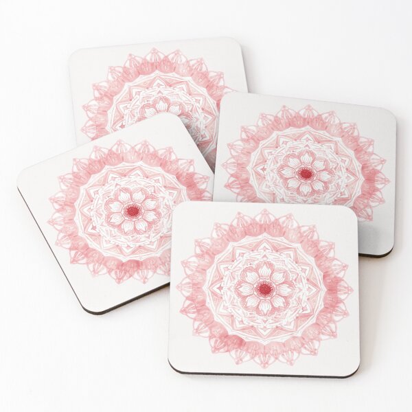 Item preview, Mandala Patterns Soft Pink Peaceful  designed and sold by PamLeeDesign.