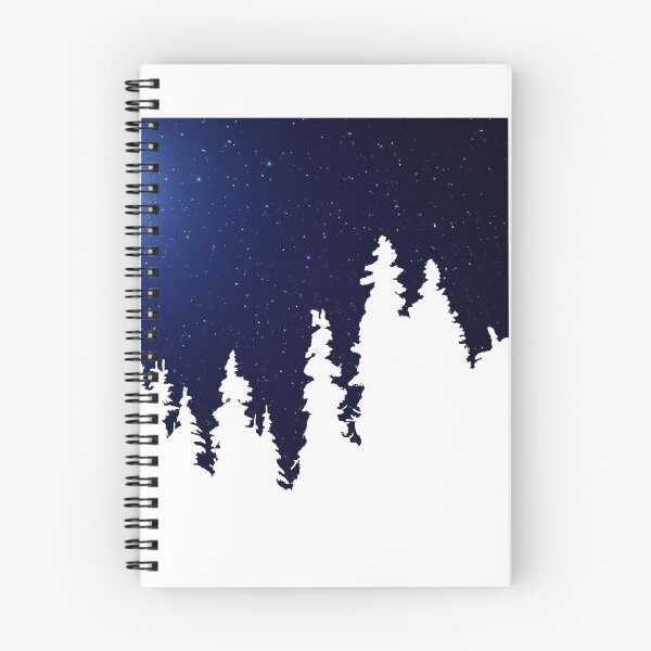 Item preview, Bright moon illuminates the mysterious night forest. Winter night landscape. Spruce forest in winter designed and sold by ArtEventET.